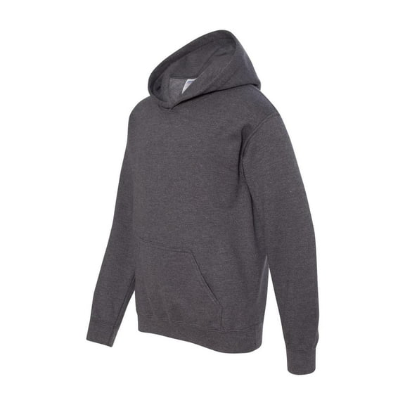 Gildan - Heavy Blend Youth Hooded Sweatshirt - 18500B - Dark Heather - Size: XS