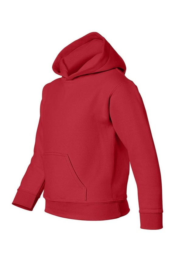 - Heavy Blend Youth Hooded Sweatshirt - 18500B - Red - Size: L