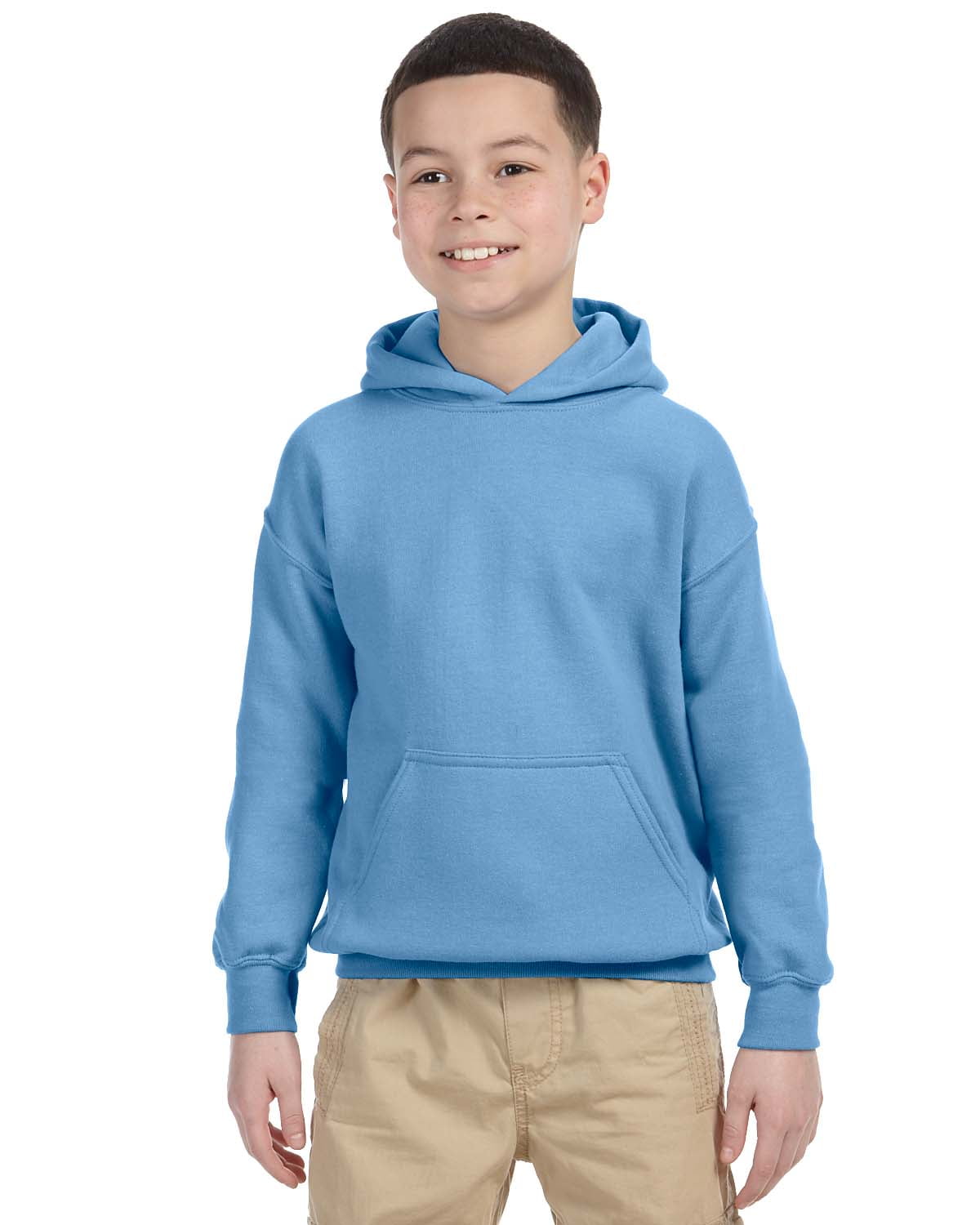 Gildan Heavy Blend Kid s Hoodie Youth Hooded Sweatshirt in Carolina Blue Walmart
