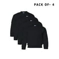 thumbnail image 1 of Gildan Heavy Blend Youth Sweatshirt- Black | Long Sleeve Crewneck Fleece Pullover 50/50 Cotton/Polyester, Size XL Pack of 4, 1 of 5