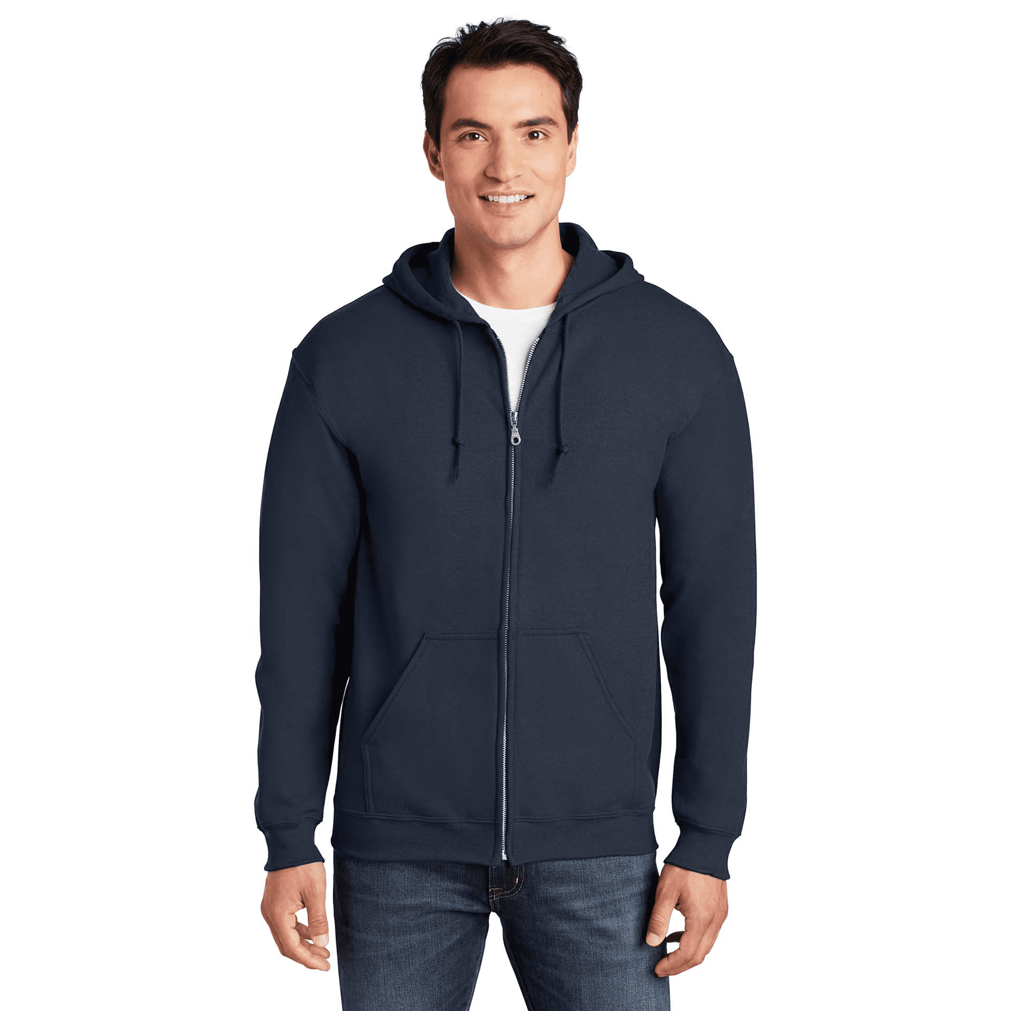 Gildan Heavy Blend Zip Up Hoodie, Midweight Hoodie, Fleece Hooded