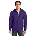 thumbnail image 1 of Gildan Heavy Blend Zip Up Hoodie, Midweight Hoodie, Fleece Hooded Sweatshirt, Purple, S, 1 of 5