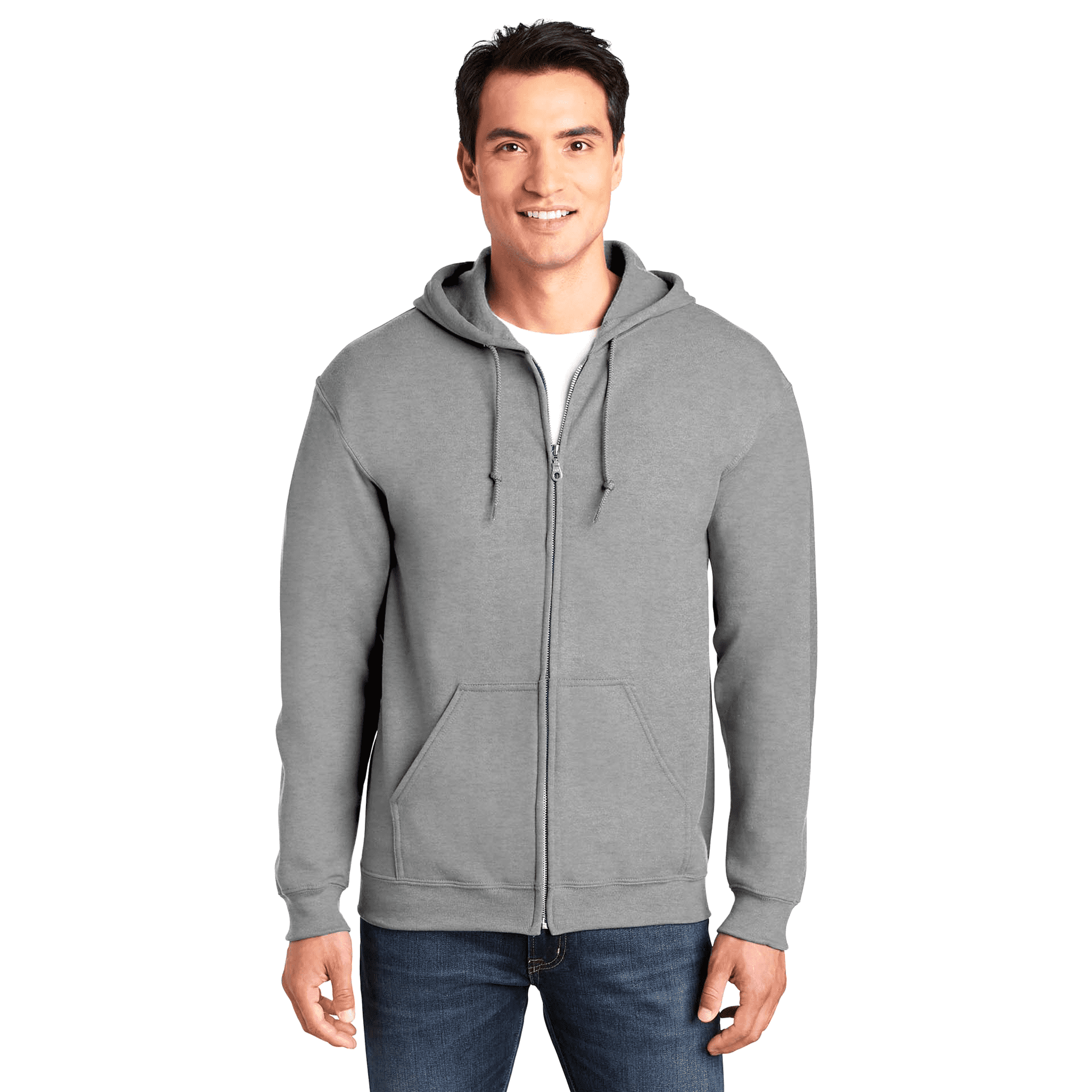 Gildan Heavy Blend Zip Up Hoodie, Midweight Hoodie, Fleece Hooded