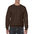 thumbnail image 1 of Gildan Heavy Blnd Crew Dk Choc, 1 of 2