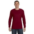 thumbnail image 1 of Gildan Heavy Cotton 5.3 oz. Long-Sleeve Men T-Shirt Garnet Medium, 1 of 3