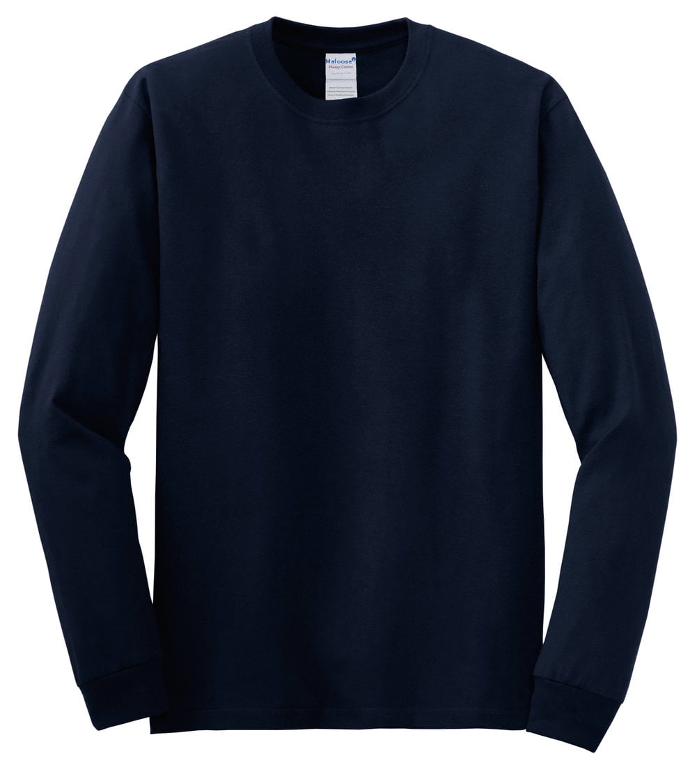GILDAN Men's Heavy Cotton T-Shirt - 100% Cotton Basic Tee, Navy, Medium