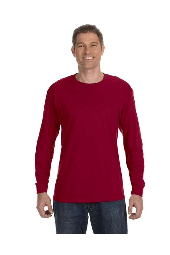Heavy Cotton Adult Long Sleeve Tee , G540 , Cardinal Red , X-Large