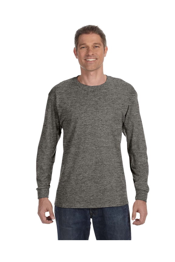 Heavy Cotton Adult Long Sleeve Tee , G540 , Graphite Heather , XXX-Large
