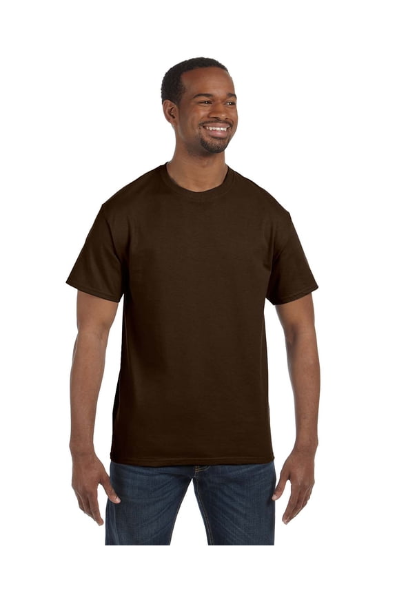 Heavy Cotton Adult Tee , G500 , Dark Chocolate , XXXX-Large