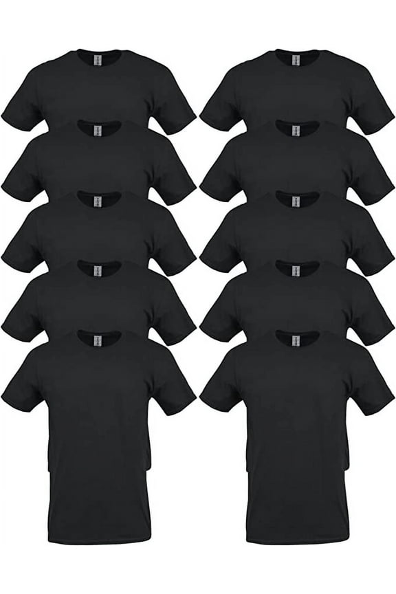 Heavy Cotton Black, T-Shirts 10-Pack (Men's)