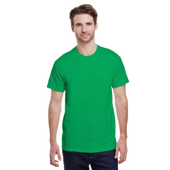 Gildan Heavy Cotton Crewneck T-Shirt, Short Sleeve Classic Fit Tee for Men, Irish Green, S