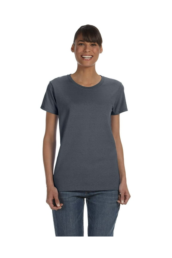 - Heavy Cotton Womens T-Shirt - 5000L, Dark Heather, L