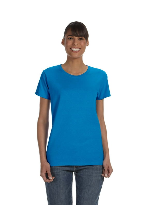 Heavy Cotton Ladies' Tee , G500L , Sapphire , Medium