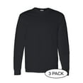 thumbnail image 1 of Gildan - Heavy Cotton™ Long Sleeve T-Shirt - 5400 - 3 Pack - Multi-Pack - Black, 1 of 1