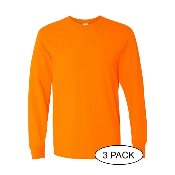 Gildan - Heavy Cotton™ Long Sleeve T-Shirt - 5400 - 3 Pack - Multi-Pack