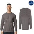 thumbnail image 1 of Gildan Heavy Cotton Long Sleeve T-Shirt for Men, 4-Pack Casual Crewneck T-Shirt, Charcoal Tee, S, 1 of 4