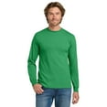 thumbnail image 1 of Gildan Heavy Cotton Men's Long Sleeve T-Shirt, Comfortable, Crewneck Classic Fit, Irish Green, S, 1 of 5