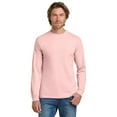 thumbnail image 1 of Gildan Heavy Cotton Men's Long Sleeve T-Shirt, Comfortable Crewneck Classic Fit Tee, Light Pink, XL, 1 of 5