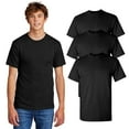 thumbnail image 1 of Gildan- Heavy Cotton Men's T-Shirt, 5.3 oz, 100% Cotton Tee, Short Sleeve Men Tees, Multipack Casual T-Shirts, Value Pack Summer T, Color- Black, Pack Of 3 | Size 4X-Large, 1 of 5