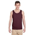 thumbnail image 1 of Gildan Heavy Cotton Men's Tank Top, Comfortable Sleeveless Undershirt, Classic Fit, Maroon, Size-XL, 1 of 5