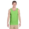 thumbnail image 1 of Gildan Heavy Cotton Men's Tank Top, Comfortable Sleeveless Undershirt, Classic Fit, Neon Green, Size-S, 1 of 5
