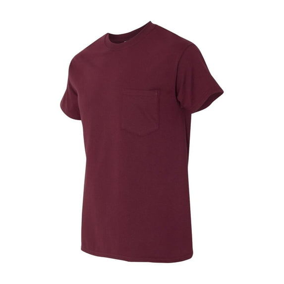 Gildan - Heavy Cotton Pocket T-Shirt - 5300 - Maroon - Size: L