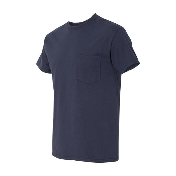 Gildan - Heavy Cotton Pocket T-Shirt - 5300 - Navy - Size: L