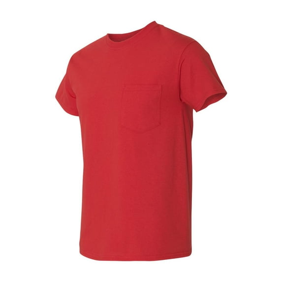 Gildan - Heavy Cotton Pocket T-Shirt - 5300 - Red - Size: L