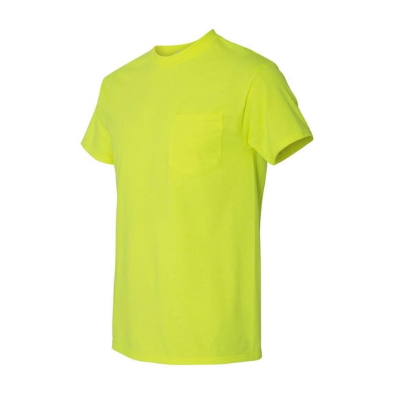 Gildan - Heavy Cotton Pocket T-Shirt - 5300 - Safety Green - Size: L