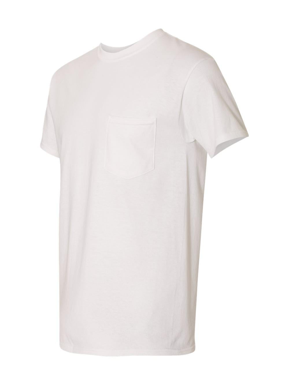 Gildan Heavy Cotton Pocket TShirt 5300 White Size XL