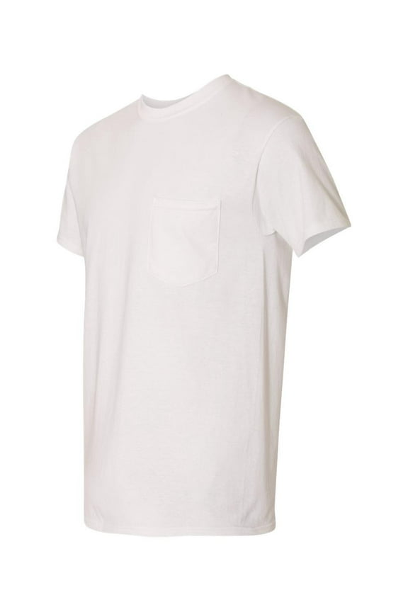 - Heavy Cotton Pocket T-Shirt - 5300 - White - Size: XL
