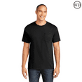 thumbnail image 1 of Gildan Heavy Cotton Pocket T-Shirt, Crewneck Short Sleeve Tee for Men, Workwear Shirts (Black, XL), 1 of 5