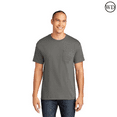 thumbnail image 1 of Gildan Heavy Cotton Pocket T-Shirt, Crewneck Short Sleeve Tee for Men, Workwear Shirts (Charcoal, L), 1 of 5