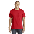 thumbnail image 1 of Gildan Heavy Cotton Pocket T-Shirt -GR53, Men's Classic Short Sleeve Crew T-Shirt (Red, L), 1 of 5