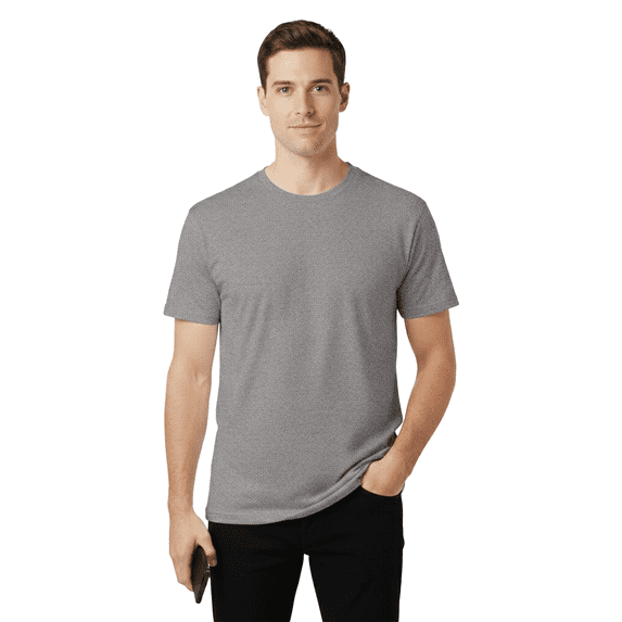 Gildan Heavy Cotton Pocket T-Shirt -GR53, Men's Classic Short Sleeve T-Shirt (Graphite Heather, 3XL)