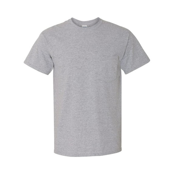 Gildan Heavy Cotton Pocket T-Shirt for Men Size up to 3XL