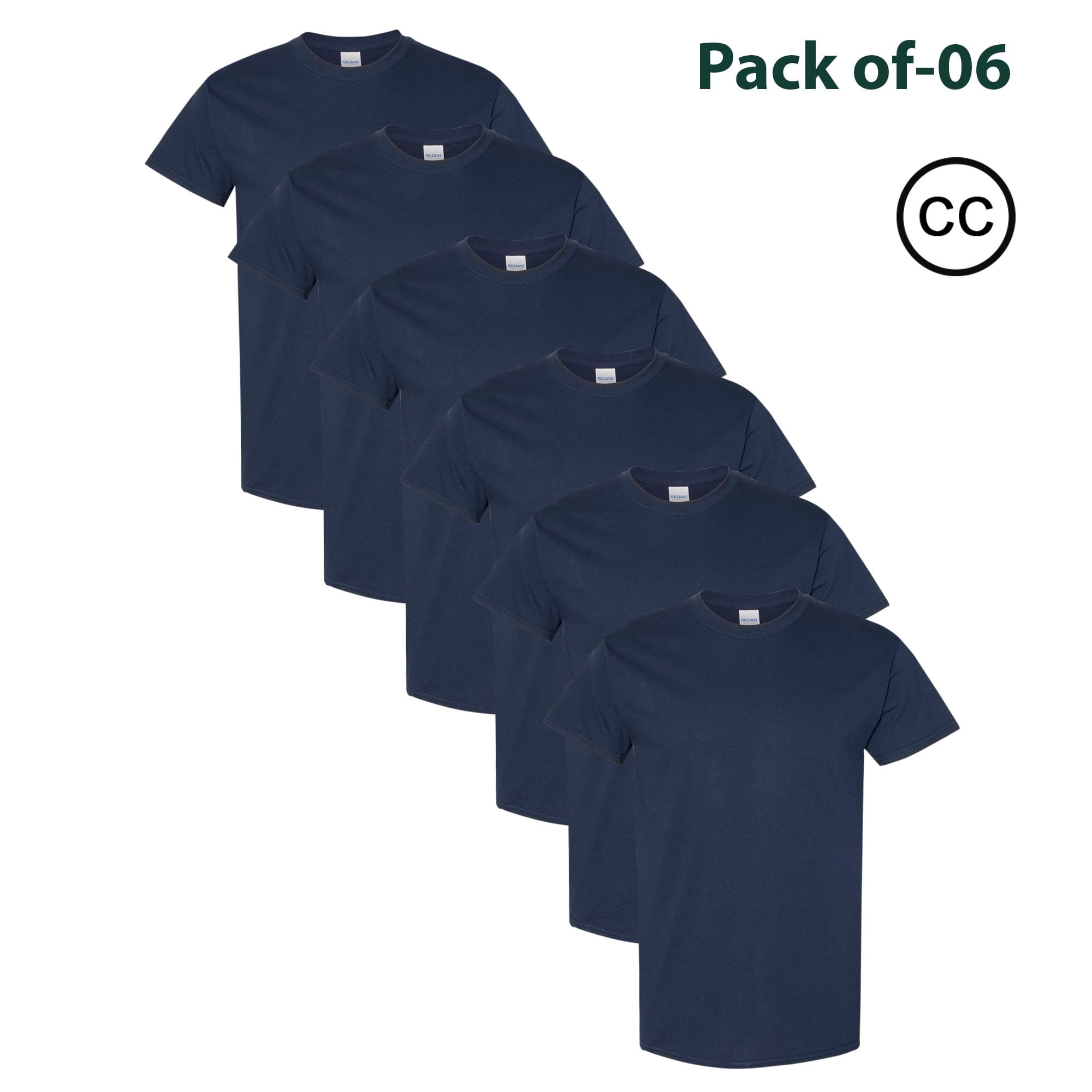 Gildan Men's Heavy Cotton T-Shirt - 5.3 Oz, Taped Neck, Classic Fit (Multiple Color Blends)