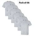 thumbnail image 1 of Gildan - Heavy Cotton Short Sleeve T-Shirt For Men | 5.3 oz. 100% Cotton Comfortable Tee, Classic fit Crewneck T-Shirts, Pack Of - 6 Tees, Color Sports Gray | Size - 3XL, 1 of 6