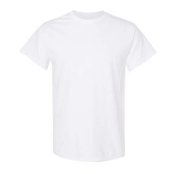 Gildan - Heavy Cotton Short Sleeve T-Shirt | Taped Neck and Shoulders | Rib Collar | 5.3 oz | Color-White | Size – 5XL
