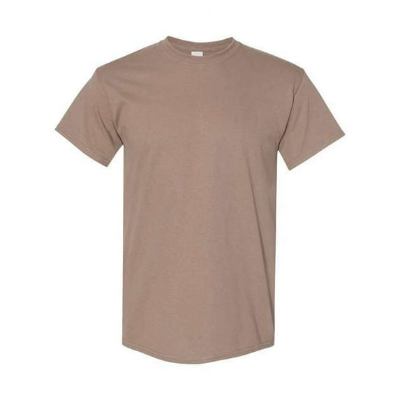 Gildan - Heavy Cotton T-Shirt - 5000 Brown Savana M 4 Pack