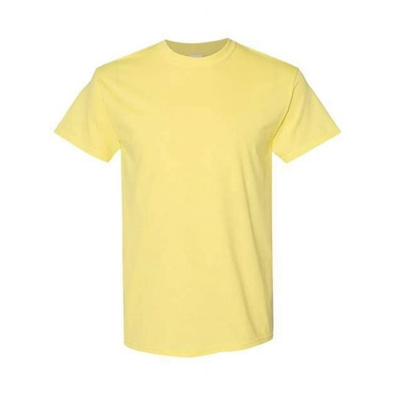 Gildan - Heavy Cotton T-Shirt - 5000 Cornsilk L 4 Pack