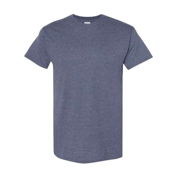 Gildan - Heavy Cotton T-Shirt - 5000 Heather Navy S 4 Pack