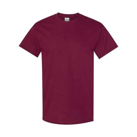 Gildan - Heavy Cotton T-Shirt - 5000 Maroon 4XL 4 Pack