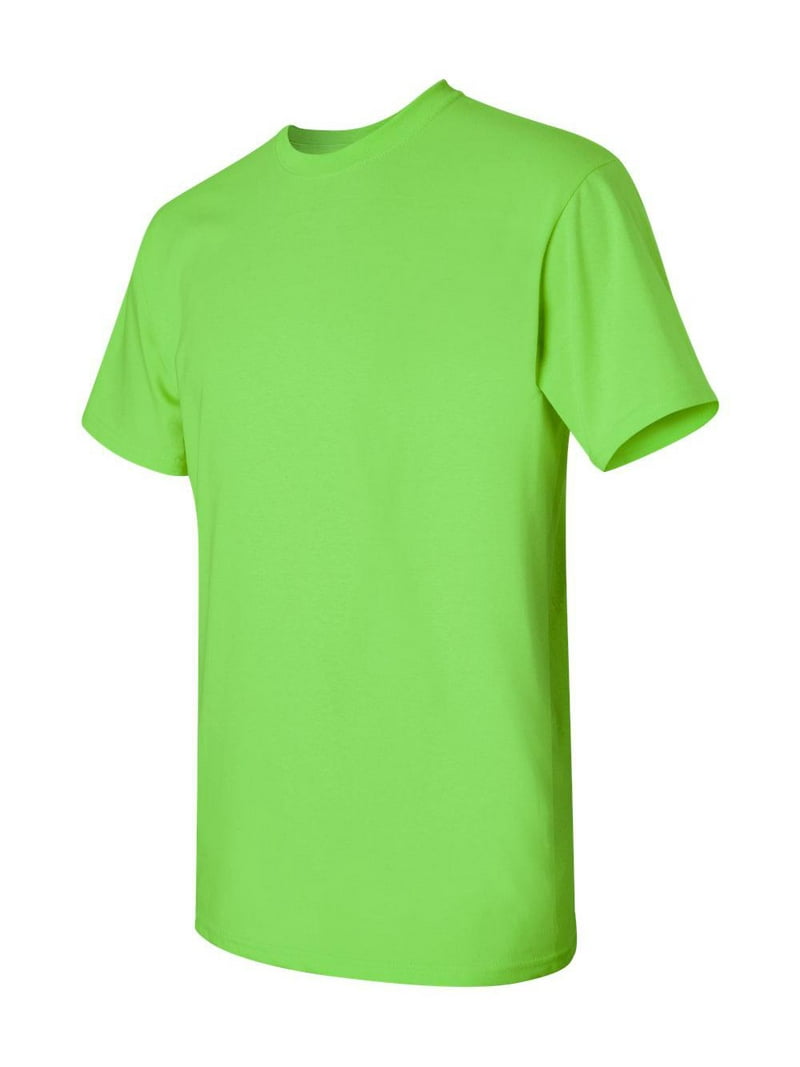 Gildan Heavy Cotton T-Shirt, Neon Green, 100% Preshrunk Cotton