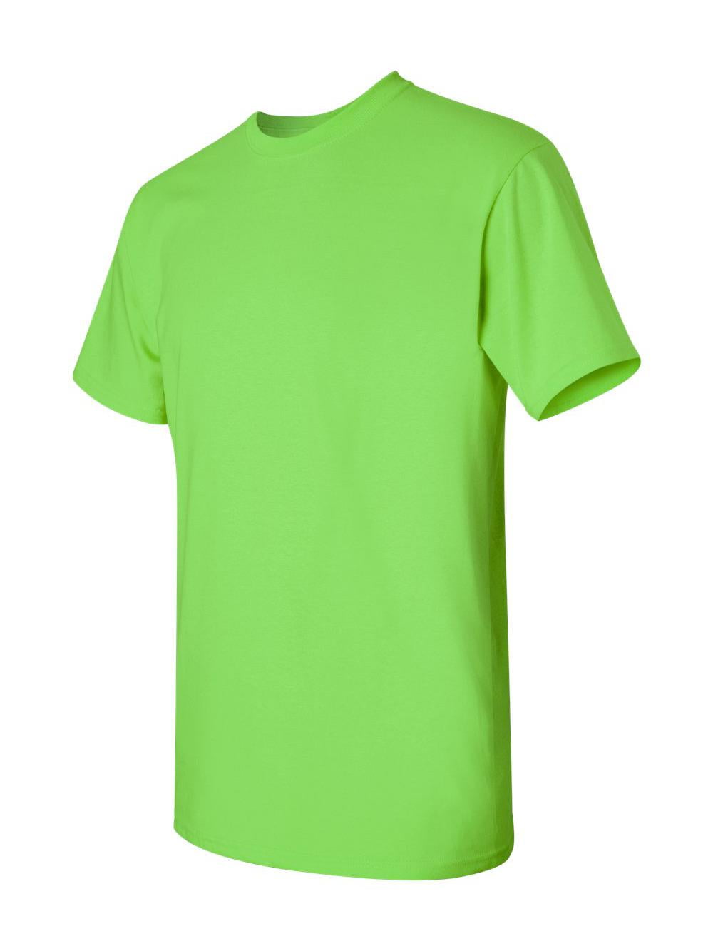 Gildan - Heavy Cotton T-Shirt - 5000 - Neon Green - Size: L - Walmart.com