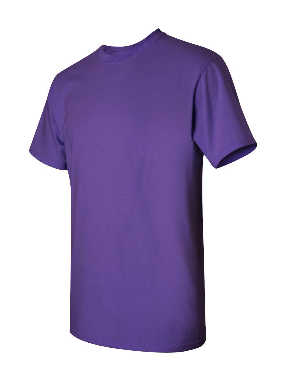 Gildan 5000 Maglietta Uomo Cotone Pesante: Maniche Corte, Girocollo, 100% Cotone Pre-restringiato. Colore Antique Sapphire, Taglia Medium.