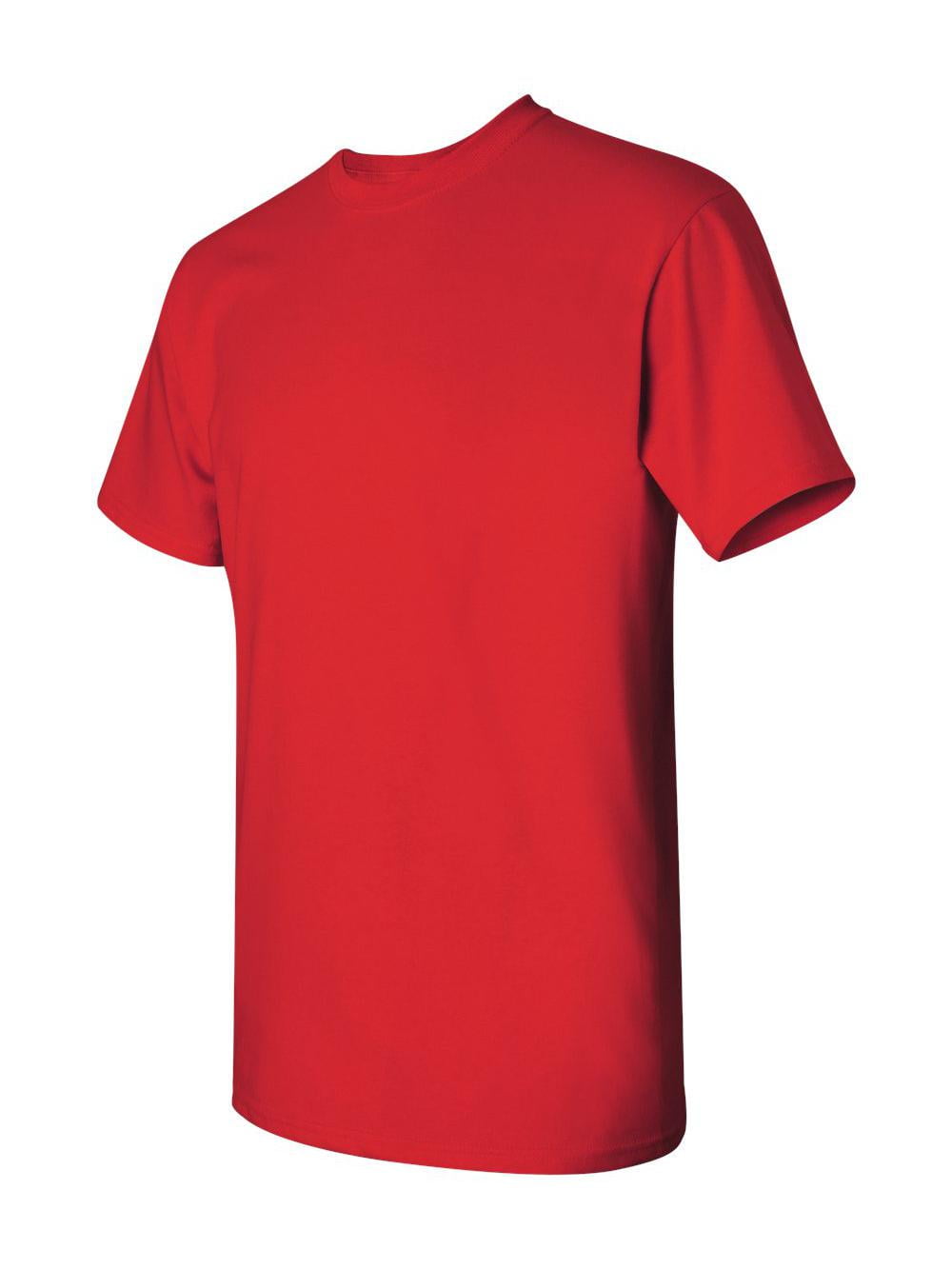 Gildan - Camiseta De Manga Corta De Algodón Pesado Para Hombre, M, Rojo