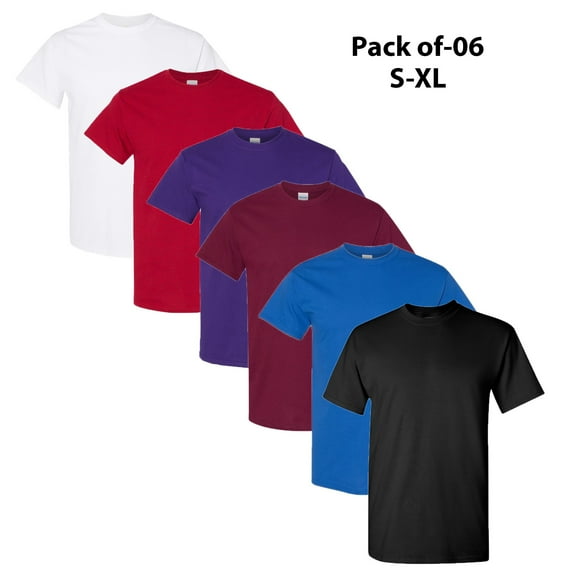 Gildan Heavy Cotton T-Shirt - Durable Comfort for Every Day | Men's Classic Fit | | 5.3 Oz./yd² 100% Cotton | Mix Color | S Size