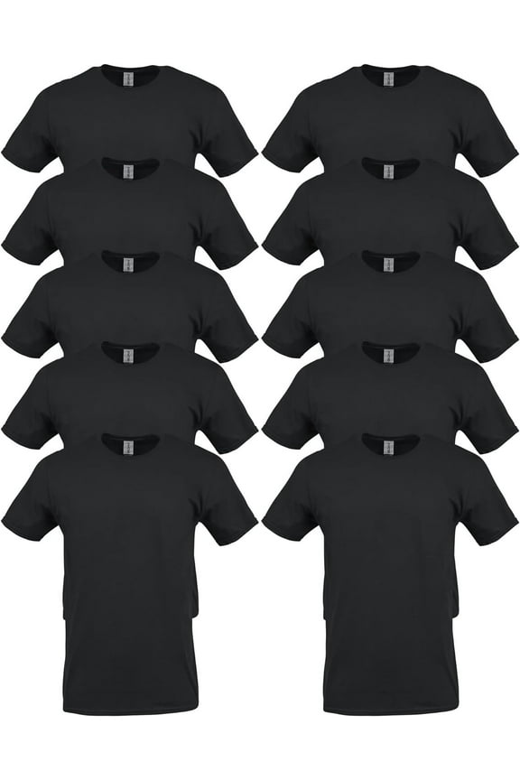 Heavy Cotton T-Shirt G5000, Black 10-Pack, Medium