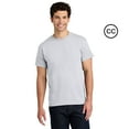 thumbnail image 1 of Crown Craze Heavy Cotton T-Shirt for Men | 100% Cotton Classic Fit Short Sleeve Ash Tee, M, 1 of 5